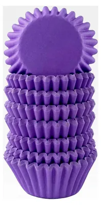Produktbild von Mini-Muffinförmchen Standard - Ø 32 mm x 20 mm - Lila - 200 Stück - Papier-Backförmchen - für kleine Cupcakes, Muffins, Pralinen