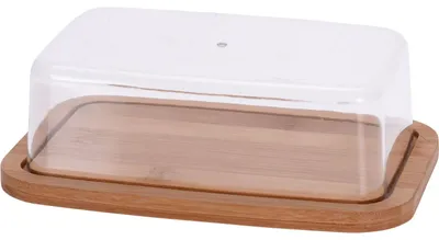 Zdjęcie produktu dla Untiera Excellent Houseware, bambus/plastik, 19x12,5x6 cm, brązowy