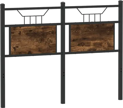 Produktbild von vidaXL Ersatz-Kopfteil Räuchereiche 120 cm Holzwerkstoff und Stahl