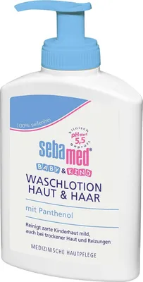 Zdjęcie produktu dla Sebamed, Balsam do mycia skóry i włosów dla niemowląt i dzieci, 200 ml (PRODUKT Z NIEMIEC)
