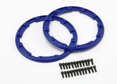 Produktbild von Traxxas Seitenschutzringe Felge blau