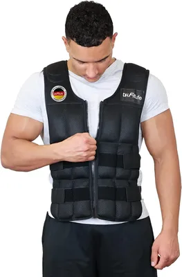 Produktbild von DH FitLife Verstellbare Gewichtsweste 20KG zum Muskelaufbau u. Krafttraining | Weighted Vest | Laufweste Damen Herren | Fitness Trainingsweste