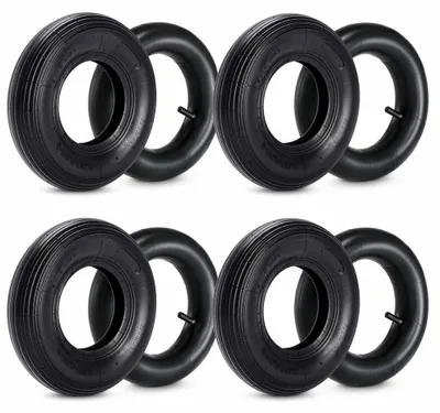 Productafbeelding van Set van 4 binnen- en buiten tubeless banden voor kruiwagens 4.00-8