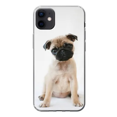 Produktbild von MuchoWow® Handyhülle Schutzhülle Hülle für iPhone 12 mini Hund - Haustiere - Porträt Silikon Softcase Handy Hülle - Bild