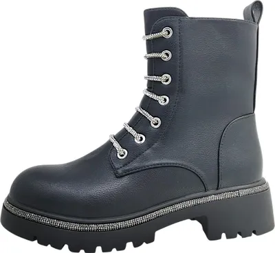 Produktbild von 2 Go Fashion Damenschuhe Schnürstiefel Schwarz Freizeit, Schuhgröße:37 EU
