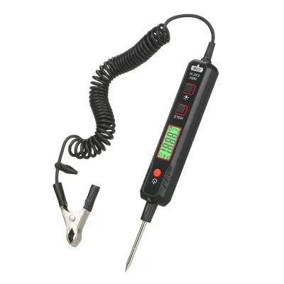 Produktbild von HABOTEST Auto-Spannungspruefer Kfz-Schaltungspruefer 0,8 V-100 V Kfz-Fehlerwartungsschaltkreis-Teststift LCD-Digitalanzeige mit tragbarem Polyurethanverlaengertem Federdraht
