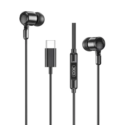 Zdjęcie produktu dla Słuchawki Przewodowe USB-C XO EP81 Douszne Silikonowe Czarne
