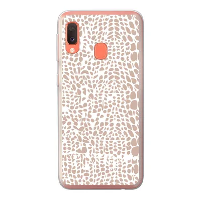 Produktbild von MuchoWow® Handyhülle Schutzhülle Hülle für Samsung Galaxy A20e Tiermuster - Rosa - Schlange Silikon Softcase Handy Hülle - Abdeckung