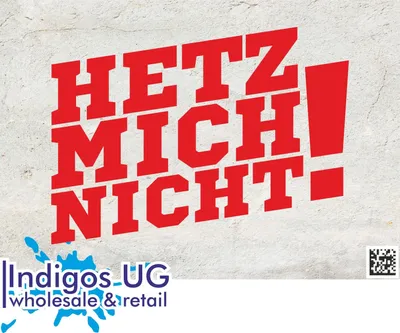 Produktbild von Aufkleber / Autoaufkleber - JDM / Die cut / Auto / OEM - Hetz mich nicht! - 210x160mm rot - Heckscheibe / Heckscheibenaufkleber