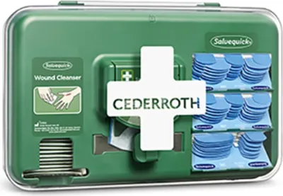 Produktbild von CEDERROTH Erste-Hilfe-Set Wound Care Dispenser Blue, Spender