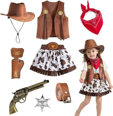 Obrázok produktu pre Kostým pre deti, ktorý obsahuje klobúk, vestu, nohavice a doplnky, vhodný na karneval a cosplay