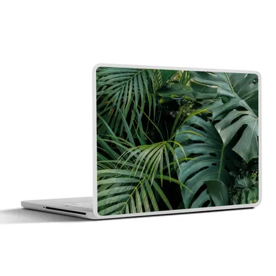 Produktbild von MuchoWow® Laptop Aufkleber Sticker Cover Pflanzen - Dschungel - Blätter - Tropisch 30x22 cm - Laptop-Sticker