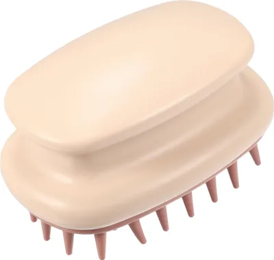 Produktbild von 1 Stück Massagekamm, Shampoobürste, Kopfhautpflegeprodukte für Haarwachstum und gegen Schuppen, Rosa, Harz