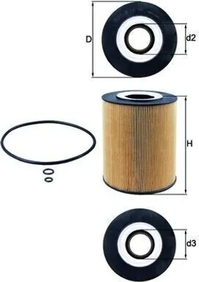 Produktbild von Ölfilter MAHLE OX 146D