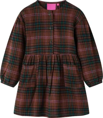 Immagine prodotto di vidaXL Abito da bambino con maniche lunghe Cognac 92