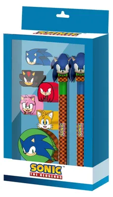 Obrázok produktu pre Zestaw Artykułów Papierniczych Sonic - Jeż 8 Elementów