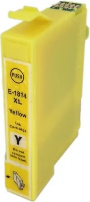 Produktbild von Druckerpatrone kompatibel mit Epson T1804 / T1814 / T18 XL yellow für Expression Home XP-100, 102, 200, 202, 205, 210, 212, 215, 225, 30, 300, 302, 305, 310, 312, 313, 315, 320, 322, 325, 33, 400, 402, 405, 410, 412, 413, 415, 420, 420, 422, 425