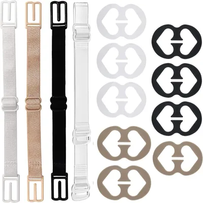 Produktbild von 13-teiliges BH-Träger-Clips für den Rücken, Damen, rutschfeste, unsichtbare BH-Träger-Clips, Halter zum Verbergen von Trägern, BH-Träger und Racerback-BH-Clip-Set, Beige