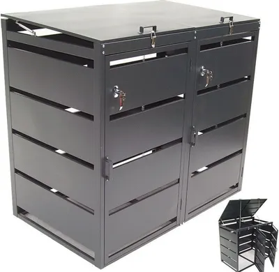 Produktbild von Mülltonnenbox Mülltonnenverkleidung 2er 240L 57060