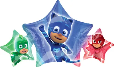 Immagine prodotto di Pallone in foil colorato PJ Masks 43x22cm - Taglia unica
