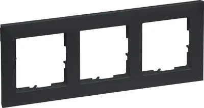 Image de Legrand SEANO, laqué anthracite, cadre triple, 1 pièce.