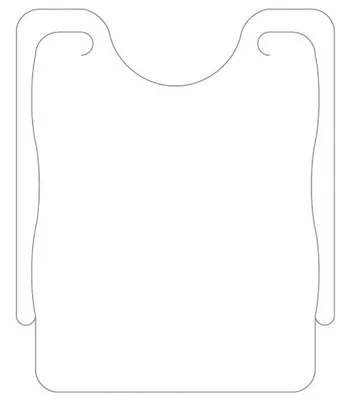 Produktbild von Jumbolätzchen aus Vliesstoff zum Binden weiß, 41,5 x 50 cm, 100 Stück - Mank