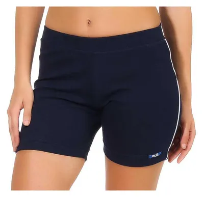 Produktbild von Damen Sport Shorts Hotpants kurz Baumwolle Radler Fitness; Dunkelblau XS