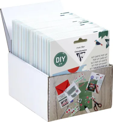 Zdjęcie produktu dla Clairefontaine Box 30x Pop-Up różne karty + koperty