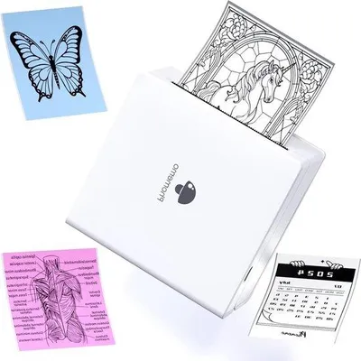 Obrázok produktu pre Malá biela Bluetooth termotlačiareň pre smartfóny a tablety
