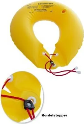 Produktbild von Schwimmkragen mit 2 Luftkammern, aufblasbar, gelb>>>>