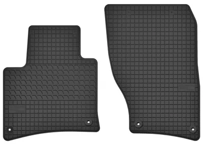 Produktbild von Gummi-Fußmatten Vorne für Volkswagen Touareg II 2010-2017 (SUV) – 2-tlg, Schwarz, passgenau – Wielganizator SolidTread
