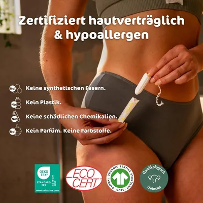Produktbild von Eco by Naty Bio Tampons Super, 18 Stk