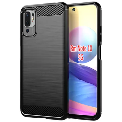 Obrázok produktu pre Techsuit Carbon Silicone puzdro pre Xiaomi Redmi Note 10 5G / Poco M3 Pro 5G – čierne