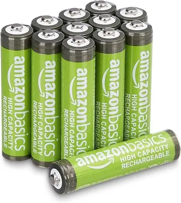 Image de Batteries rechargeables AAA NiMH haute capacité, lot de 12, 850 mAh