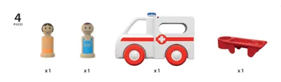 Produktbild von BRIO Krankenwagen mit Licht und Sound; 30381