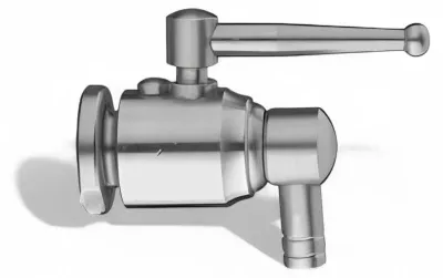 Immagine prodotto di Rubinetto a sfera antigoccia in acciaio inox per contenitori e fusti - 1/2"