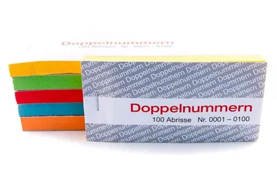 Produktbild von Doppelnummern zu 1000 Stück grün