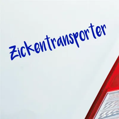 Produktbild von Auto Aufkleber Zickentransporter Mädels Tuning 19x4 cm Dunkelblau Sticker Heckscheibenaufkleber