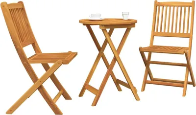 Obrázek produktu pro vidaXL Zahradní bistro set 3 ks hnědý masivní akáciový dřevo