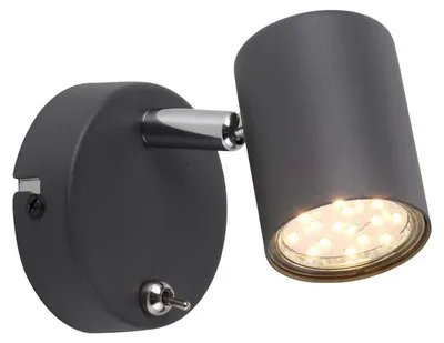 Immagine prodotto di Applique LED, antracite, faretto orientabile, H 11,5 cm