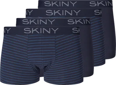 Produktbild von Skiny 4er Pack Baumwolle Retro Short / Pant Körpernaher Passform, Weicher Bundgummi mit Logo, Baumwolle mit Stretchanteil