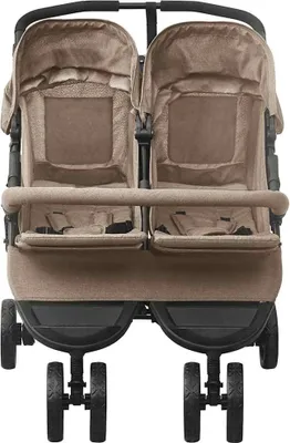 Obrázok produktu pre vidaXL Súrodenecký kočík Taupe Steel