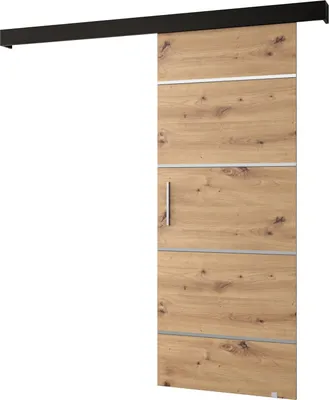 Produktbild von MEBLE KRYSPOL  Schiebetürsystem SALWADOR 4 mit Schienenabdeckung, Einbautüren, 90x204cm, Artisan