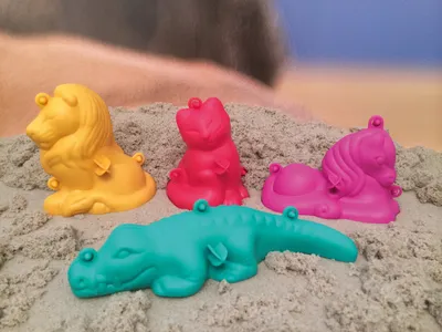 Immagine prodotto di EDUPLAY 160184 Stampo per sabbia 3D piccolo per interni, multicolore, 4 pezzi (1 set)