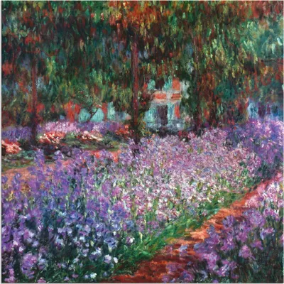 Produktbild von ARTland Wandbild Alu für Innen & Outdoor Der Garten des Künstlers bei Giverny Größe: 30x30 cm