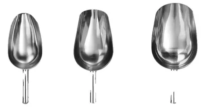 Produktbild von Eisschaufel, multifunktionales Lebensmittelmesswerkzeug, Edelstahlmaterial, Gemischte Größe