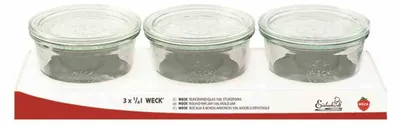 Image de Weck Einkochgläser 250ml 3 Stk Rundrand Sturzform Einweckgläser Dessertgläser