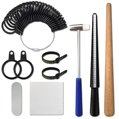 Produktbild von Professionelles Schmuckset zur Messung von Ringgrößen mit Zubehör