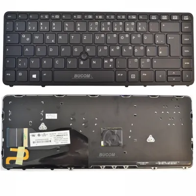 Produktbild von Tastatur für HP Elitebook 840 740 G1 G2 745 750 750 G1 850 G2 DE Keyboard mit Beleuchtung schwarz