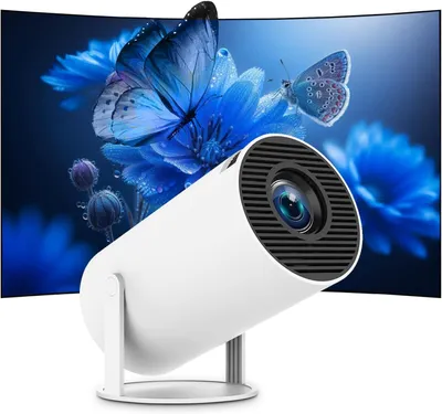 Productafbeelding van Draagbare Miniprojector - Full HD Beamer - Thuisbioscoop Creëren - 180 Graden Rotatie - 4K Resolutie - Standaard